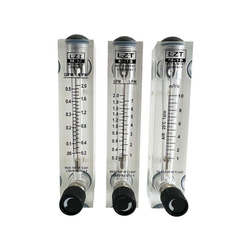 余姚远大面板式流量计LZT-M15T转浮子空气体液体水带调节有机玻璃