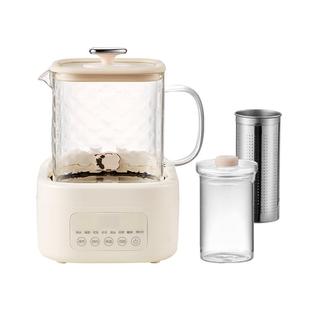 巴森小方炖全玻璃养生壶恒温家用多功能办公室小型煮茶器2026新款