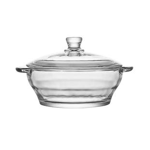 青苹果耐高温钢化玻璃汤碗面碗泡面专用器皿玻璃碗带盖玻璃煲