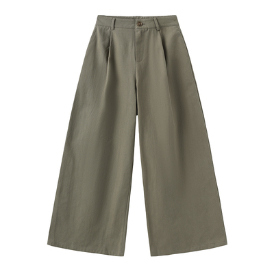 CUBIC纯棉草木系阔腿休闲裤