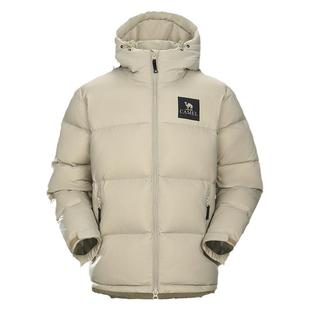 骆驼短款羽绒服女2026秋冬季拒水羽绒加厚保暖连帽外套面包服