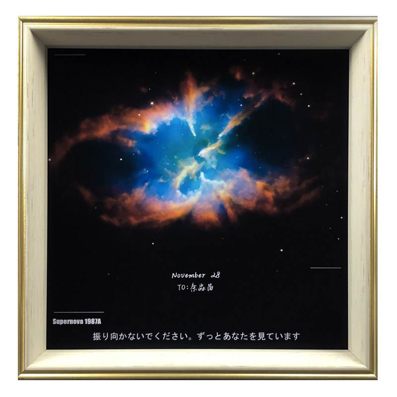 你出生那天的星空宇宙月亮定制生日礼物男友创意纪念当天星云相册