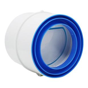 110/75PVC管道止回阀卫生间换气扇浴霸止逆阀防反味新风系统防风