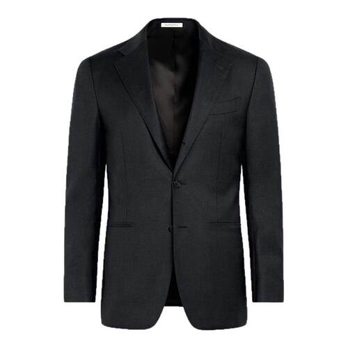 SUITSUPPLY深灰色羊毛西服合体商务男士西装上衣外套
