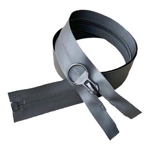 8号防水拉链条黑色进口TPU胶膜尼龙齿单开口衣服门襟帐篷工业用品