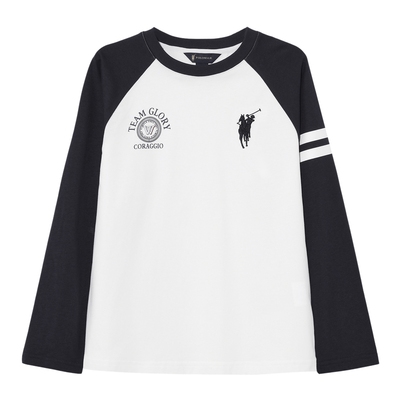 POLOWALK童装男童长袖T恤2025新品男童长袖T恤百搭气质t恤上衣男