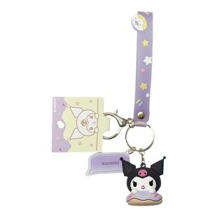 卡通正版三丽鸥甜甜圈系列挂件大耳狗美乐蒂包包挂件公仔钥匙扣链