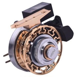 免拔插数显筏钓轮重铅冰钓轮自动排线桥钓筏竿鱼线轮磁力缓降筏轮