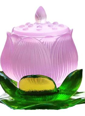 琉璃香插杯托摆件净水杯垫烛台