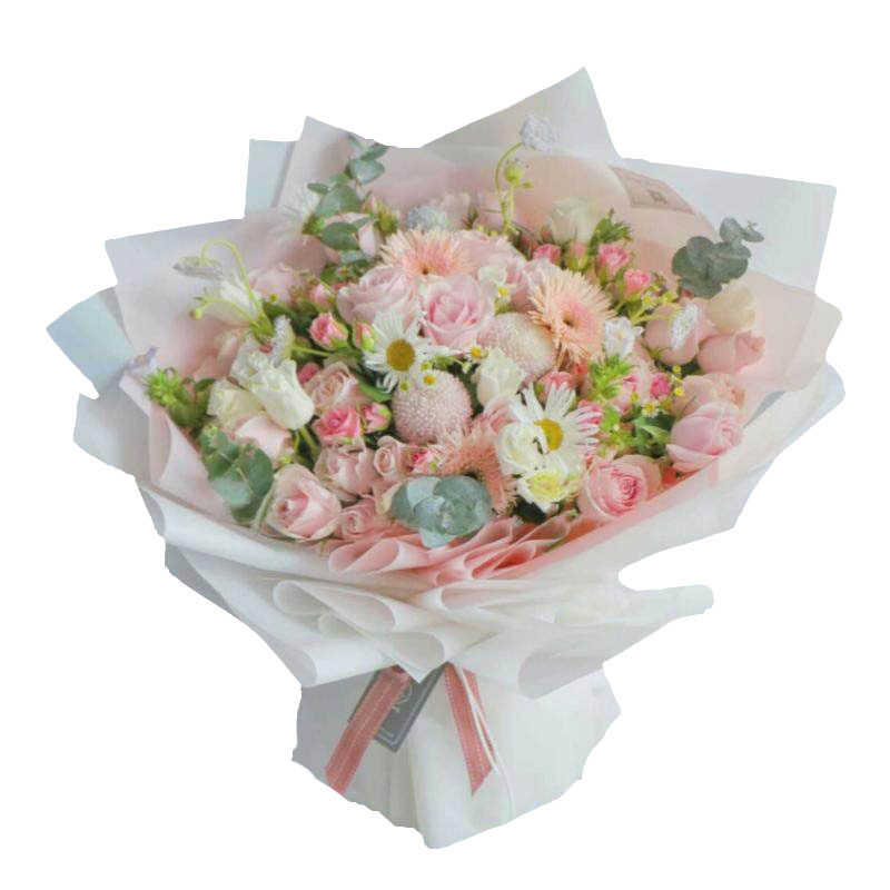 无锡鲜花同城速递母亲节花束生日礼物混搭粉紫玫瑰送妈妈女朋友花