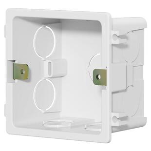 国际电工86型通用墙壁暗装底盒预埋盒PVC阻燃接线盒分线盒拼装盒