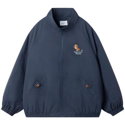 MUCMUKN童装 秋装新款复古棒球服夹克撞色运动上衣休闲外套男女童