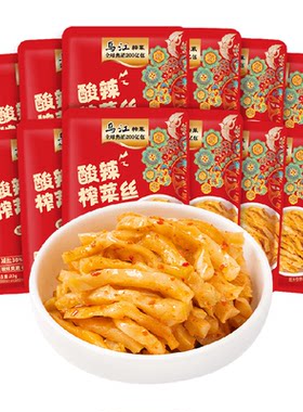 猫超臻选乌江减盐酸辣榨菜丝12袋