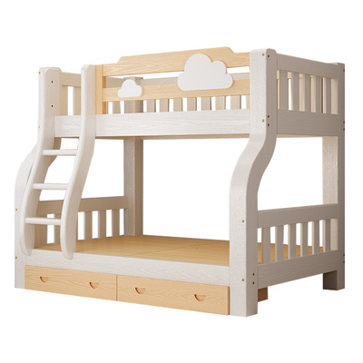 多功能组合两层上下铺高低床实木