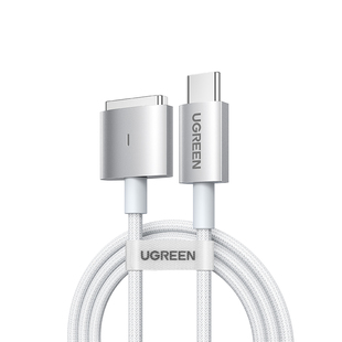 绿联磁吸充电器线85W快充适用苹果MacBook air/pro笔记本电脑65/45W闪充电源连接线typec转Magsafe2T型数据线