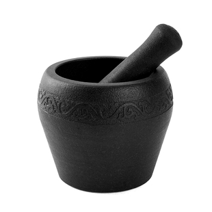 石臼天然乌金石捣蒜泥器手动擂钵研磨压蒜器家用蒜臼子老式捣药罐