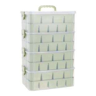 拼图收纳盒磁力片儿童玩具积木分类收纳箱钓鱼配件分类透明整理盒