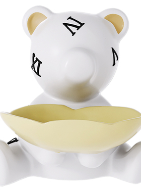 小熊入户进门口钥匙收纳玄关摆件