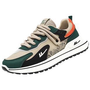 回力大码女鞋41到43春季运动胖脚宽增高显脚小阿甘学生皮面老爹鞋