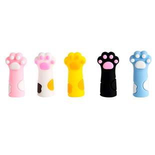 猫爪铅笔帽铅笔套铅笔延长器笔盖铅笔头保护套小学生一年级幼儿园初学者专用软硅胶儿童女孩铅笔盖笔冒开学