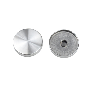 不锈钢自攻螺丝盖帽镜子遮丑装饰盖玻璃孔金属圆形盖子黑色广告钉