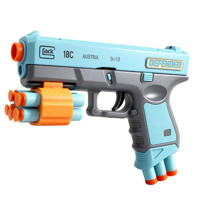 儿童电动软弹打靶计分玩具枪