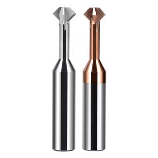 钨钢上下倒角刀90度60度硬质合金钢用铝正反双面倒扣侧边内孔铣刀