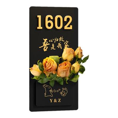 门牌号高级感轻奢创意个性挂牌