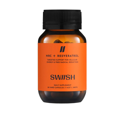 澳洲SWIISH NRC+白藜芦醇30粒NAD+烟酰胺核苷30,0000MCG抵御衰老