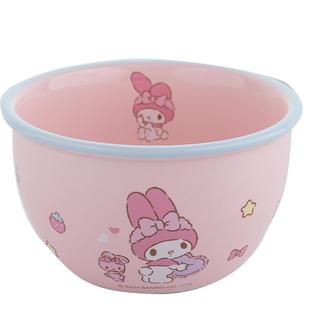 三丽鸥儿童吃饭碗家用库洛米陶瓷碗盘餐具套装个人专用美乐蒂饭碗