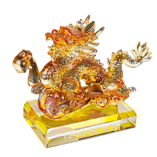 2026新款汽车中控台摆件祥龙献瑞车内饰品装饰生肖龙吉祥物高档男