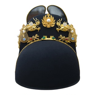 乌衣巷明制翼善冠定陵万历皇帝冠帽复原大双龙汉服古风男士新郎帽