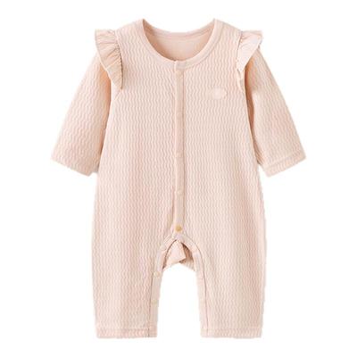 童泰女宝宝连体衣纯棉哈衣爬服