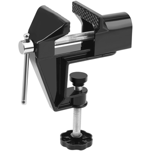 鹿仙子台钳小型工作台多功能家用台虎钳diy雕刻夹具迷你桌面虎钳