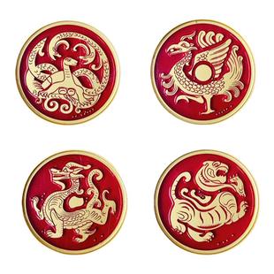 瓦当四神兽磁吸冰箱贴西安博物院官方青龙朱雀玄武西安文创纪念品