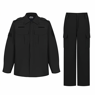 教官保安服加绒速干衣春秋战术作训服套装冬季安保制服长袖加厚暖
