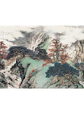 高清艺术喷绘画芯宣纸绢布卷轴画