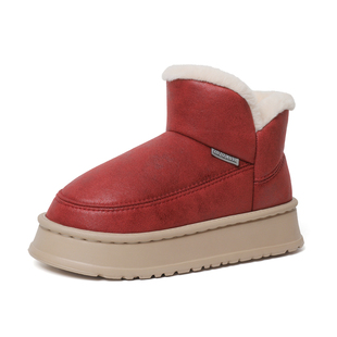 2025冬季新款加绒情侣包跟棉拖鞋棉鞋厚底防水防滑保暖妈妈月子鞋