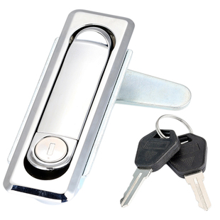 XAX26-A100配电箱平面锁XAX27-A117/132弹跳把手锁MS713机柜门锁