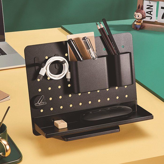 几何桌面收纳架器置物架数码产品文具整理收纳盒省空间简约风格