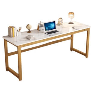 岩板长条桌商用电脑桌家用办公桌长方形桌子工作台靠墙吧台窄桌子