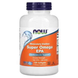 Now诺奥Omega3 EPA深海鱼油软凝胶双倍功效心脏血管大脑眼睛关节