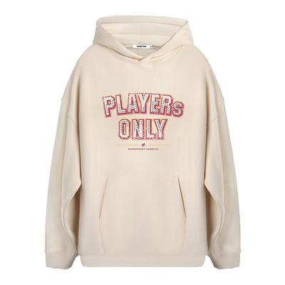 陈伟霆CANOTWAIT字母印花帽衫