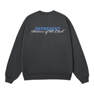 TEAM247 X REPRESENT圆领卫衣男士春秋季美式重磅宽松休闲上衣潮