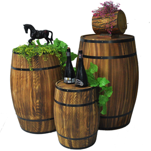橡木桶酒桶装饰实木啤酒白酒木桶婚庆酒庄展会酒吧酒馆装饰道具