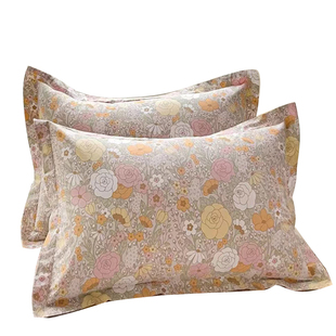 民光全棉枕套夏季纯棉100枕头套子枕芯外套单人一对装家用枕套