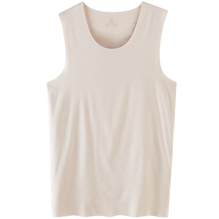 稻草人男士保暖背心双面绒面羊绒蛋白无痕打底蓄热德绒打底内衣