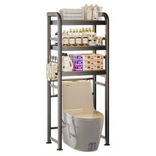 智能马桶置物架落地式卫生间洗漱台架浴室厕所后空隙上方收纳架