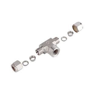 熊川卡套接头 卡套三通 内丝三通 压力表三通 变径三通 316三通