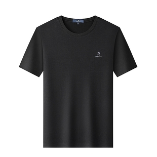 梦特娇短袖男款夏季圆领t恤2025新款宽松男装休闲运动薄款上衣